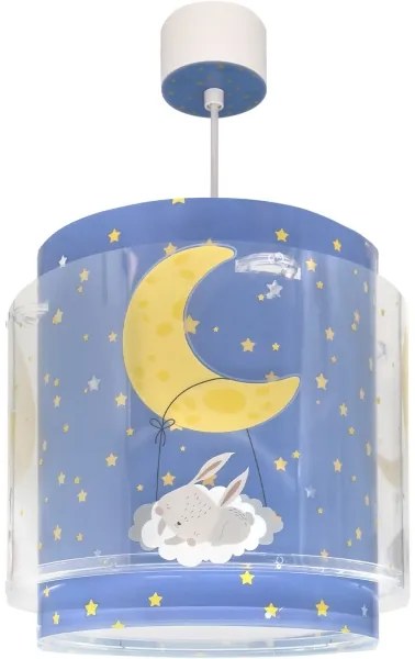 Dalber 76632 - Lustră pentru copii MOON DREAMS 1xE27/15W/230V albastru