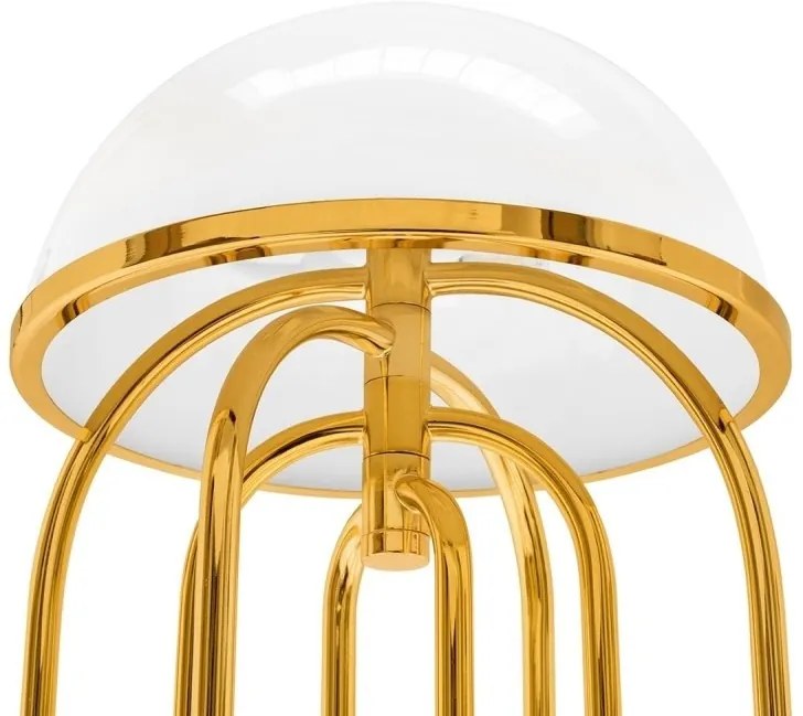 Veioza, Lampa decorativa BOTEGA alb/ auriu