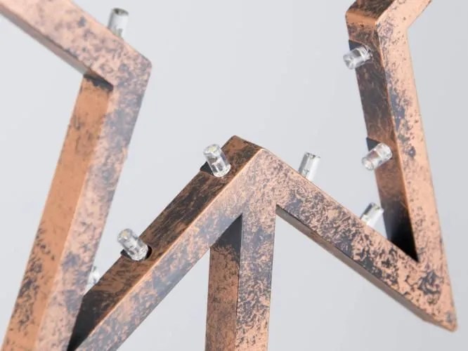 Decorațiune de Crăciun - stea de bronz pe suport, 38 cm, 20