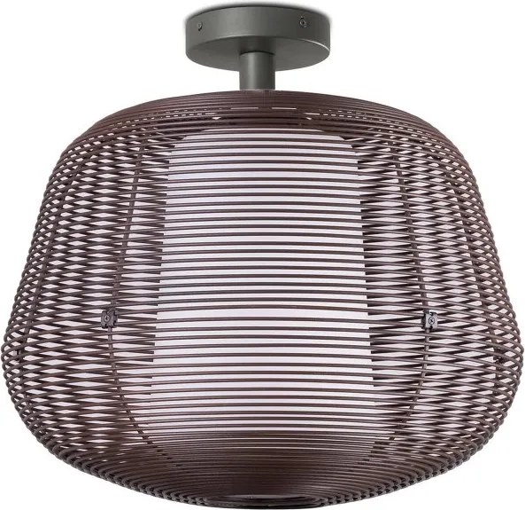 Lustra aplicata iluminat exterior decorativ IP54 NARA S maro rustic