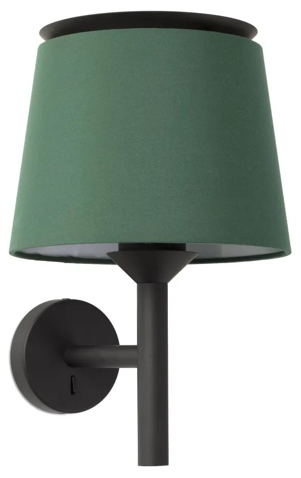Aplica de perete moderna design elegant SAVOY negru/verde