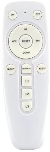 Lustră LED aplicată SIENA LED/72W/230V albă + telecomandă