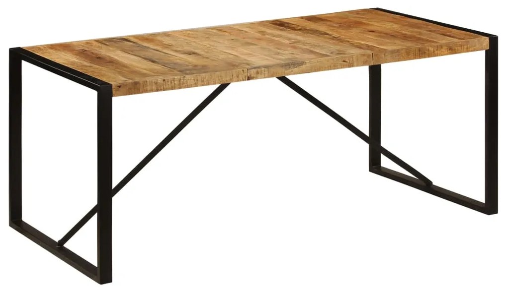 vidaXL Masă de bucătărie, 180 x 90 x 75 cm, lemn masiv de mango