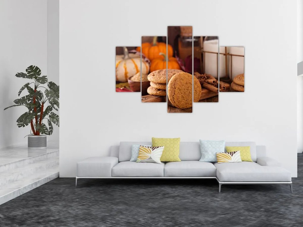 Tablou - Biscuiți de toamnă (150x105 cm)