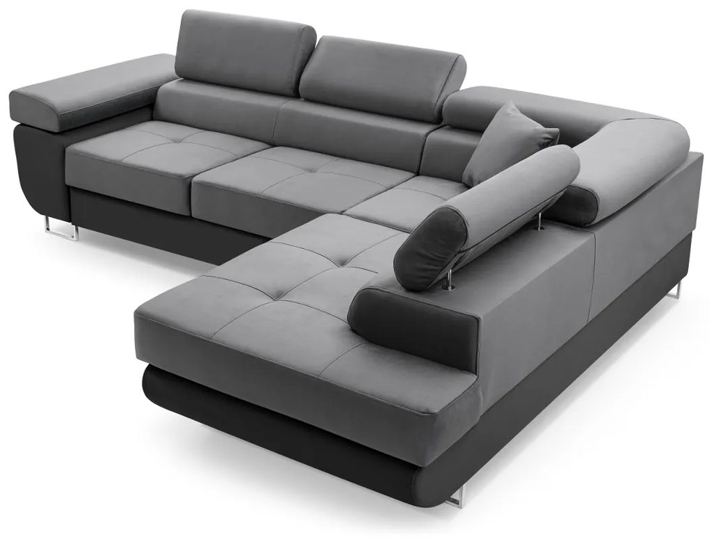 Supermobel Coltar extensibil ASTON, 273x70/85x203, sioux 1115/lux 32, colt pe dreapta