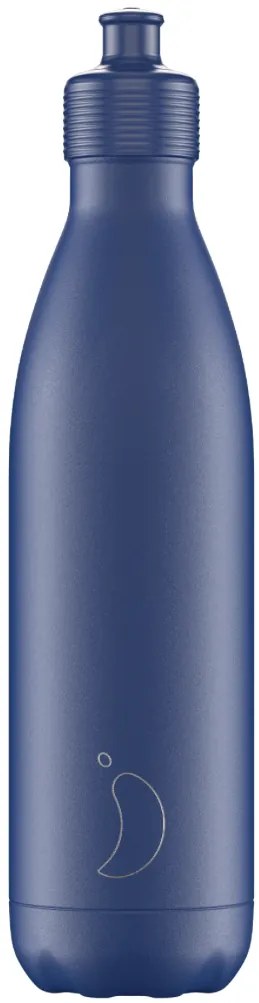 Sticlă termos Chilly's Bottles - albastră - 750ml, ediția Original Sports