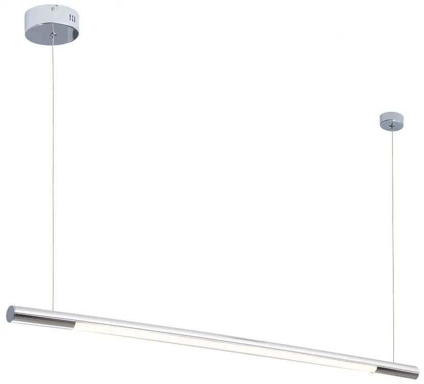 Lustra LED liniara, suspendata Organic 100cm, crom P0355 MX