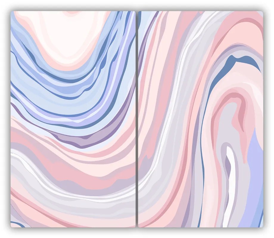 Tocator din sticla valuri abstracte