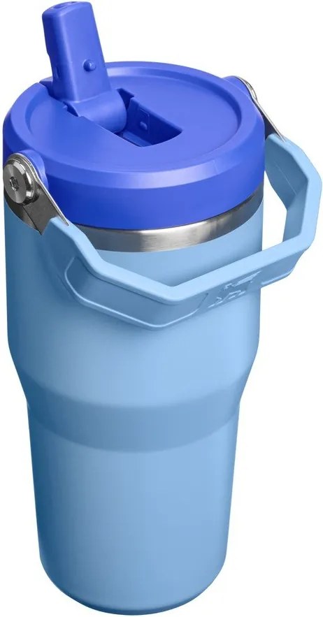 Termos albastru din oțel inoxidabil 600 ml IceFlow™ Flip Straw 2.0 Tumbler Blue Sky – Stanley
