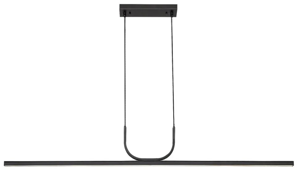 Lustra Suspendata Liniara, LED, Negru, Elia