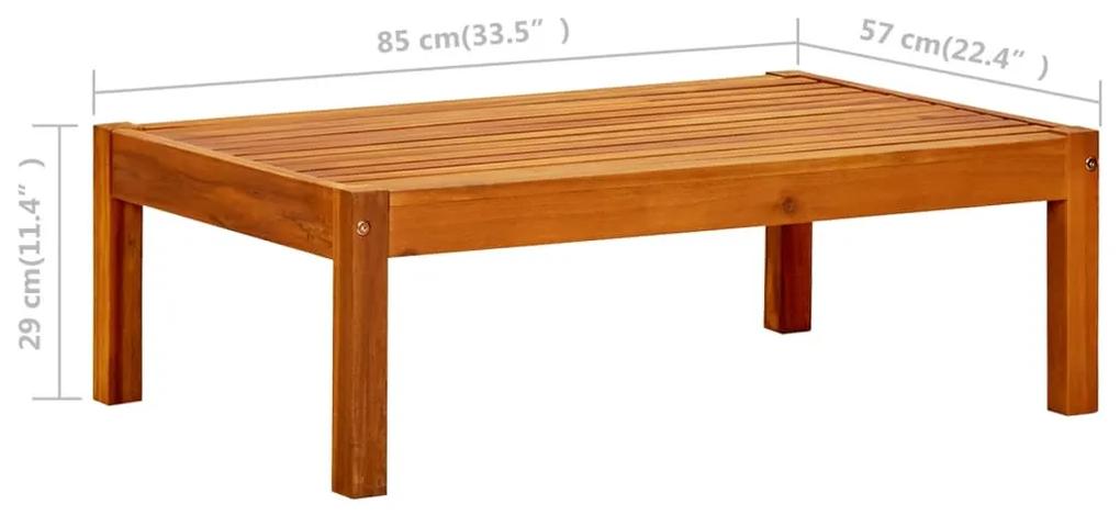 Masa de gradina, 85x57x29 cm, lemn masiv de acacia