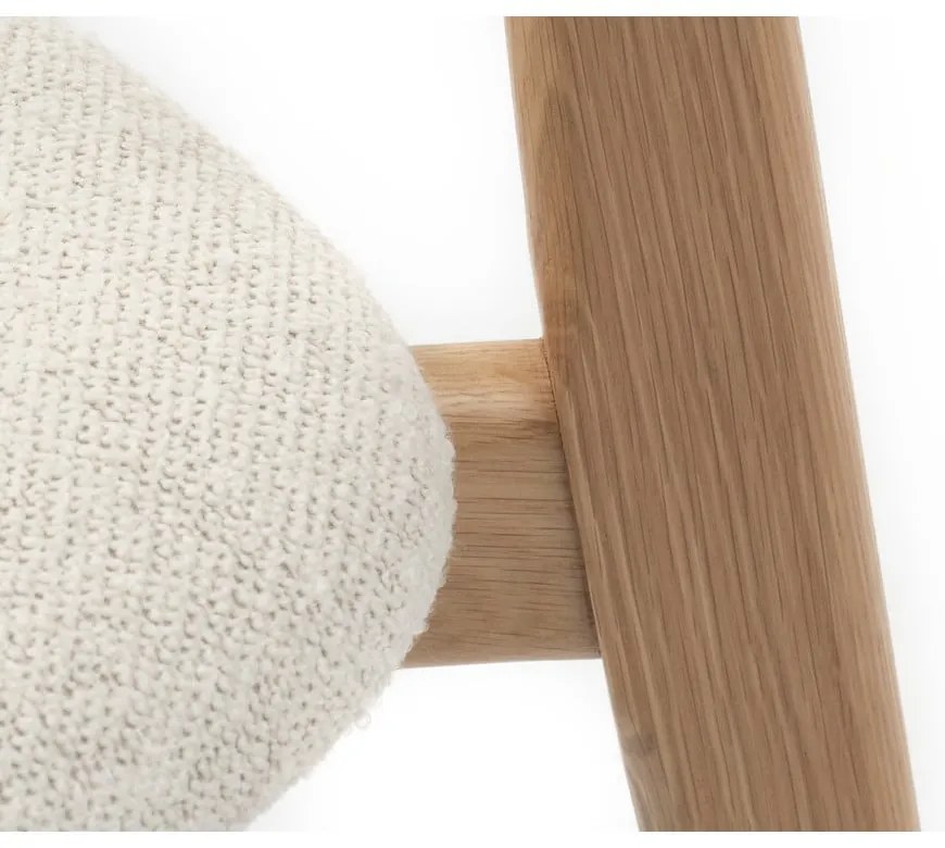 Scaun de dining crem/în culoare naturală Elim – Unique Furniture