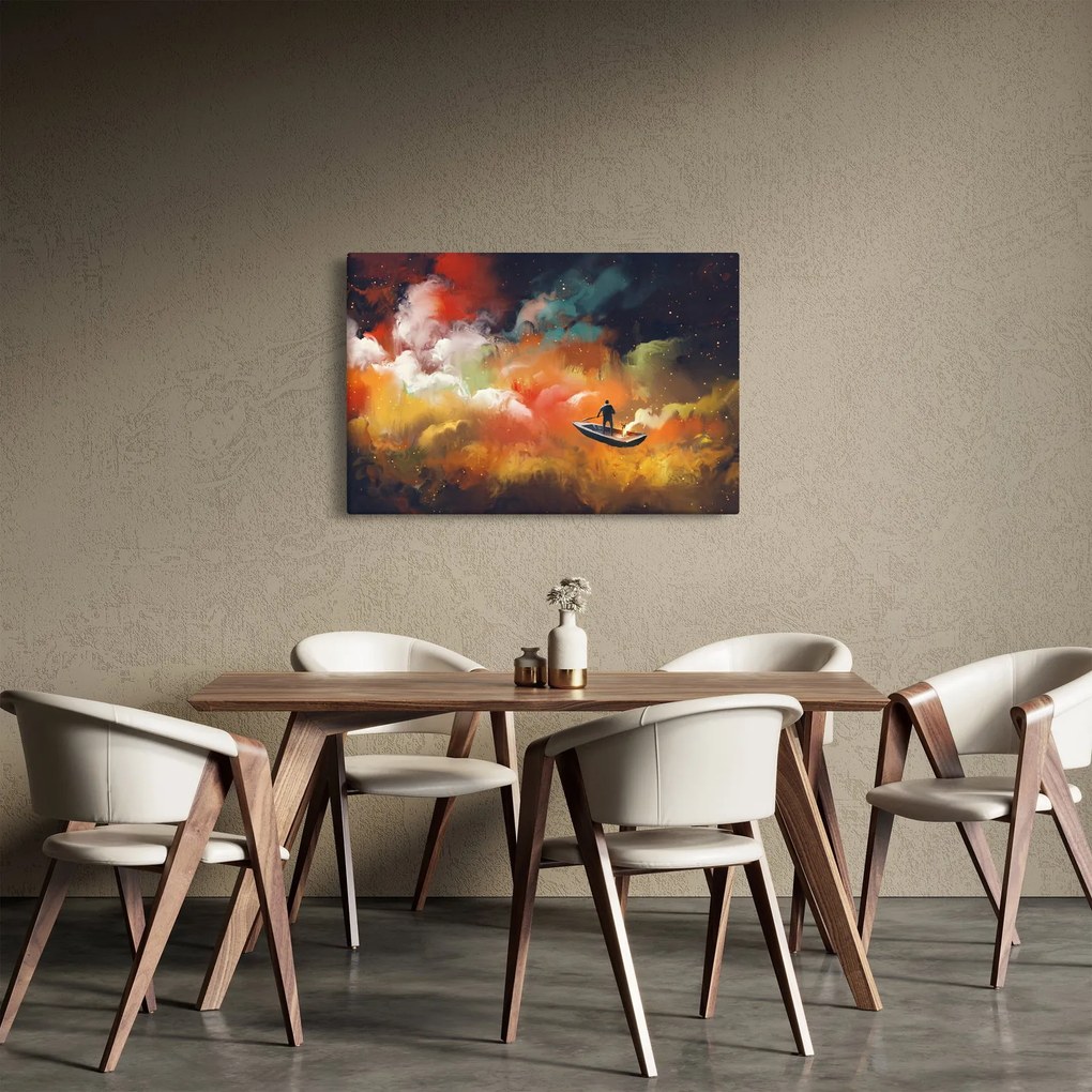Tablou - Om navigând prin spațiu (90x60 cm)