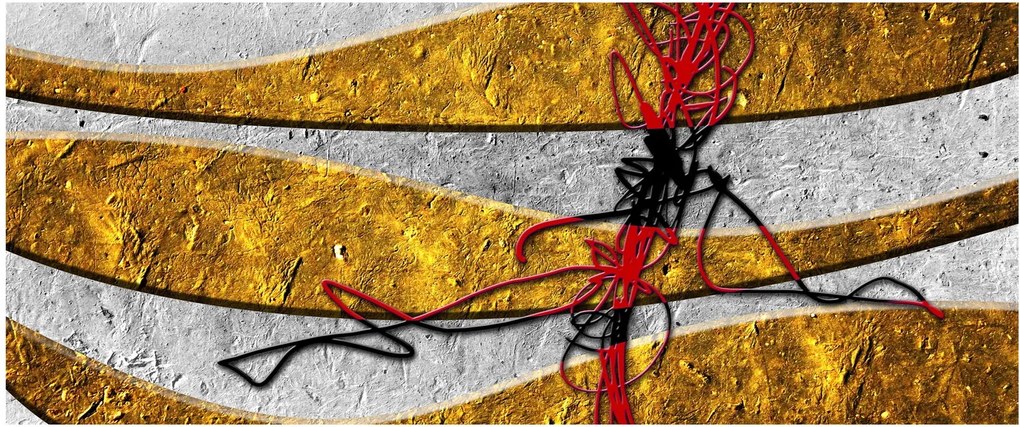 Tablou abstract (120x50 cm)