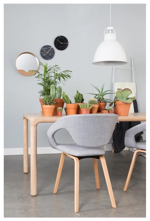 Masă de dining cu aspect de lemn de frasin 90x180 cm Storm – Zuiver