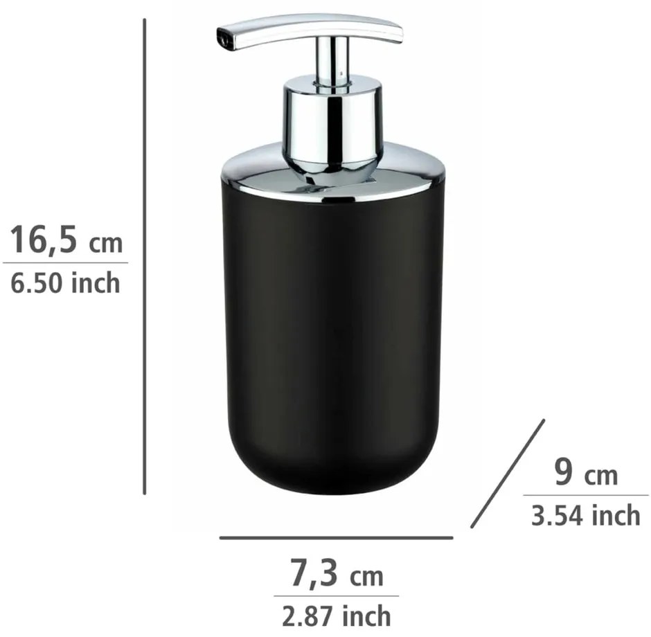 Dozator săpun Wenko Brasil, negru
