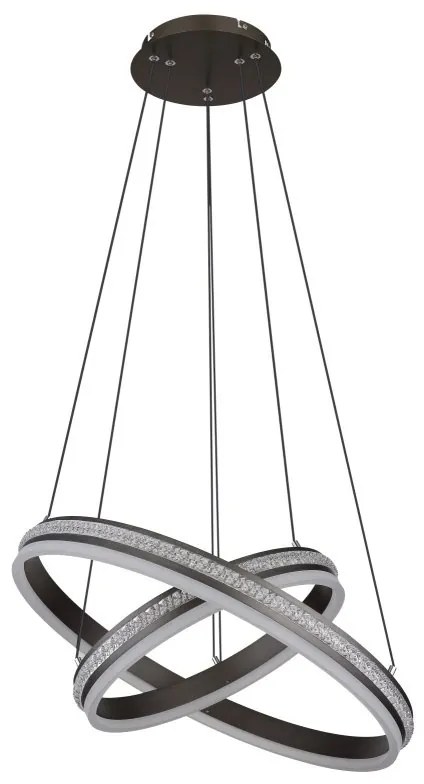 Lustra LED cu telecomanda design modern Grouni 60cm