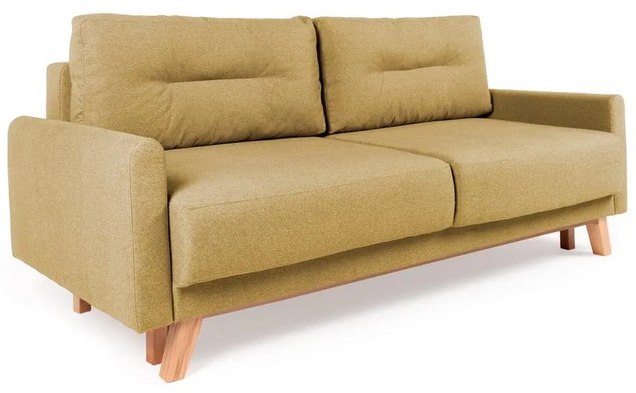Canapea extensibilă Bonami Selection Pop, galben