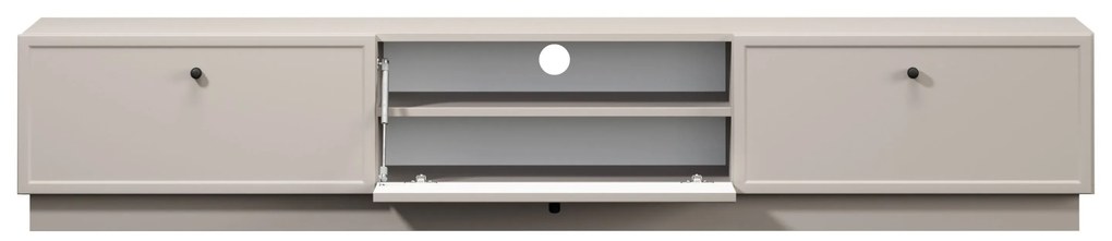 Dulap TV Lorini 200 cm cu sertare - cașmir / mânere negre