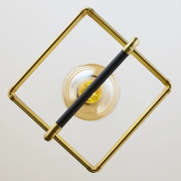 Lustră pe cablu Jupiter 2025 FIORI 1xG9/10W/230V negru/auriu/bej