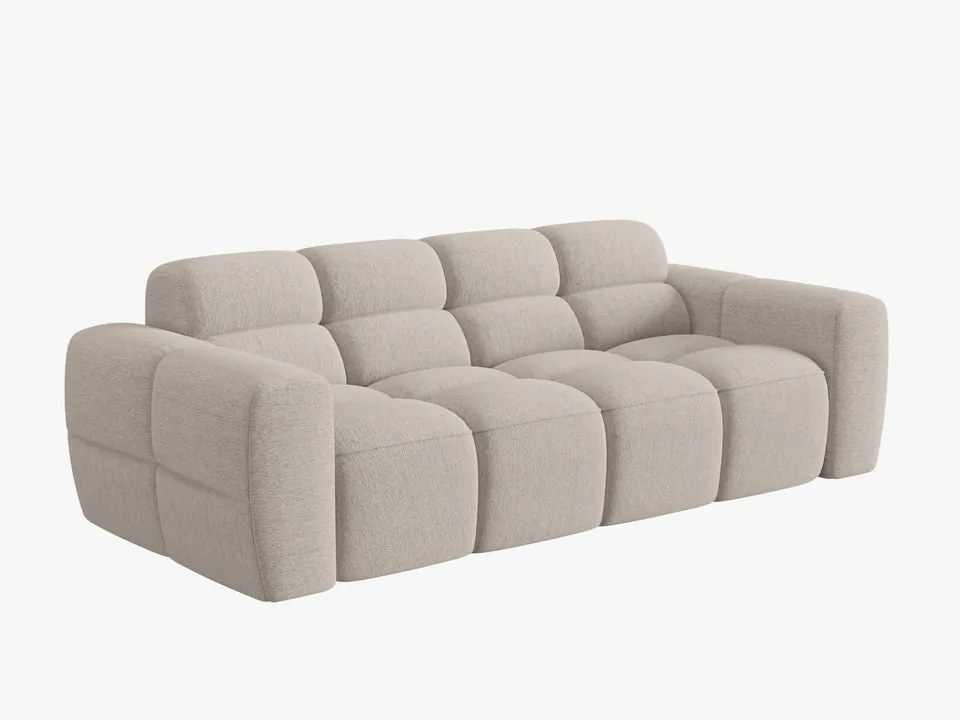 Canapea Lisa 3 locuri stofa L216 cm