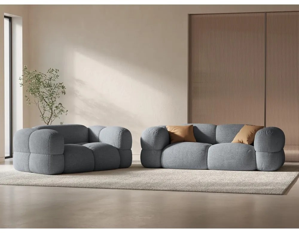 Canapea gri 180 cm Loretto – Cosmopolitan Design