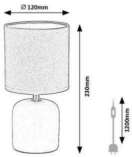 Lampă de masă Rabalux 74052 Daphini, albă