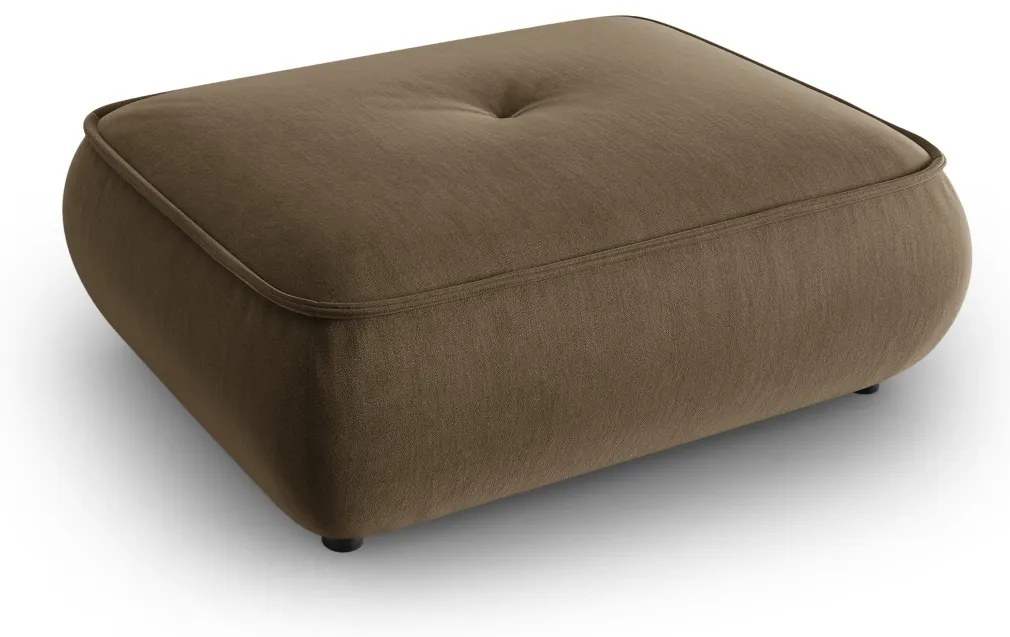 Puf Lily cu tapiterie din tesatura structurala