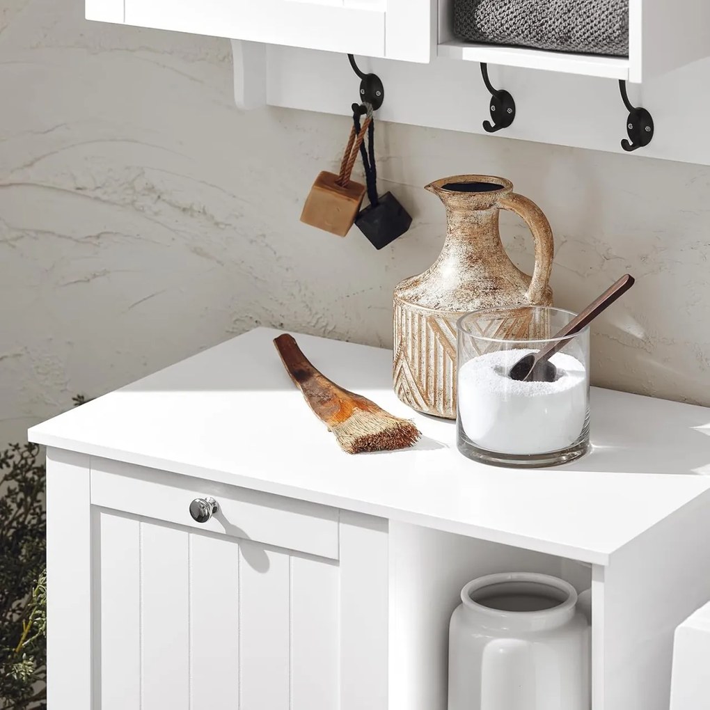 LOTUS26 - Cos de rufe Alb, 60 cm - Mobilier Baie Lotus
