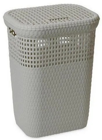 Cos de rufe Rattan, 60 l, Gri, JJA