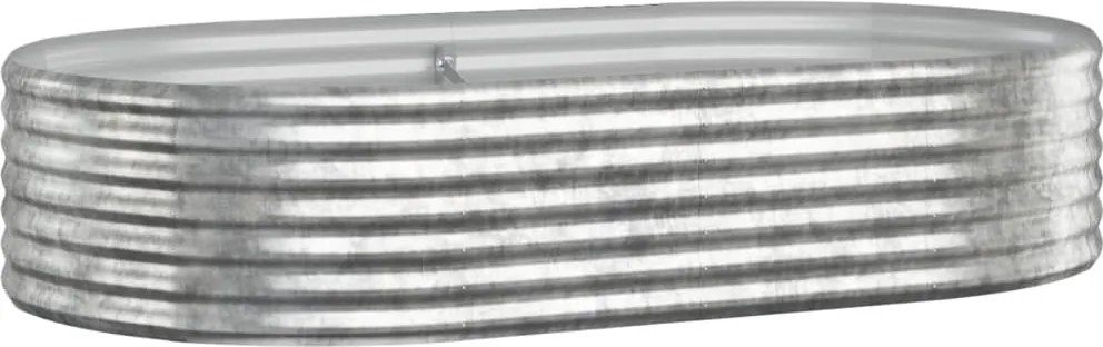 vidaXL Strat înălțat grădină 175x100x36 cm oțel galvanizat