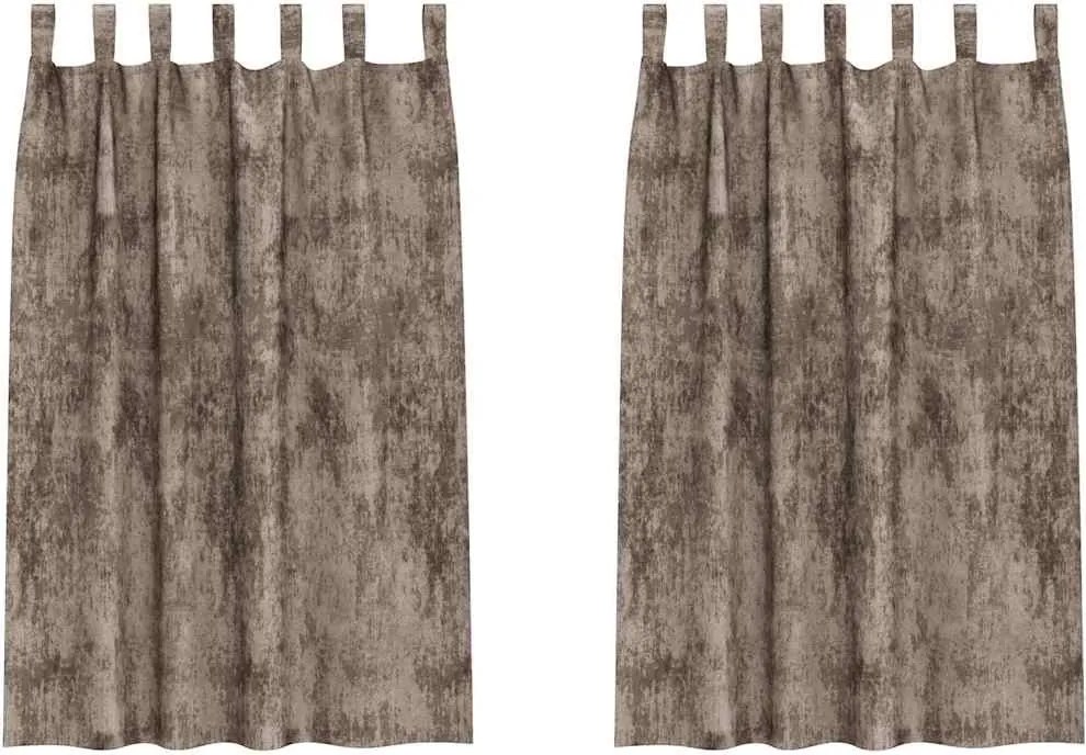 vidaXL Cortine din catifea 2 pcs Cappuccino 175 x 140 cm Catifea