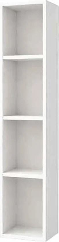 Dulap coloana mare suspendat KolpaSan Storia cu rafturi 28x150 cm finisaj alb