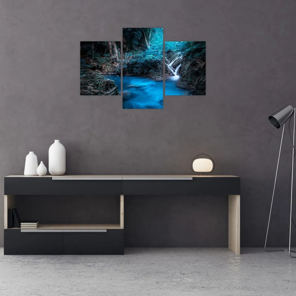 Tablou - Noaptea magică în pădurea tropicală (90x60 cm)