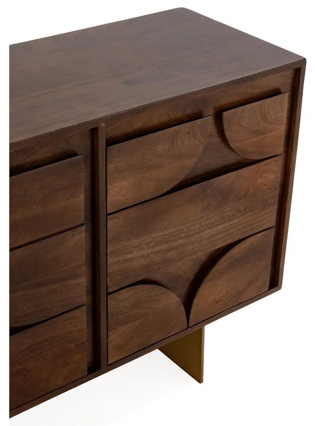 Comodă maro din lemn de mango 145x76x40 cm Trisha – MOME