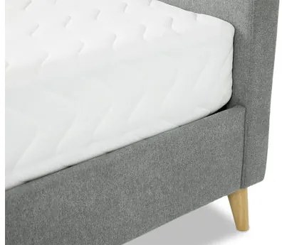 Pat matrimonial 180 cm Lomaha New (Gri) (cu somieră). Promo -16%. 1104383