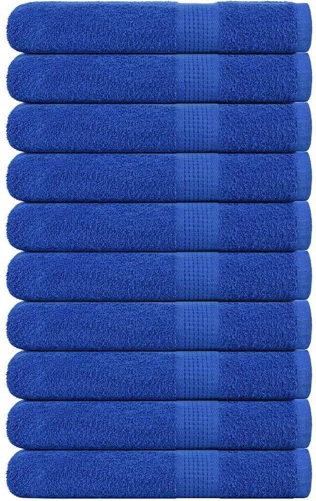 vidaXL Prosoape FROGN 10 buc., albastru, 100x200 cm, 360 g/m²