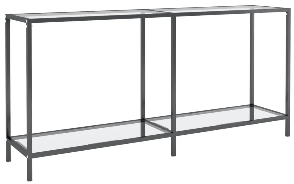 vidaXL Masă consolă, transparent, 160x35x75,5 cm, sticlă securizată
