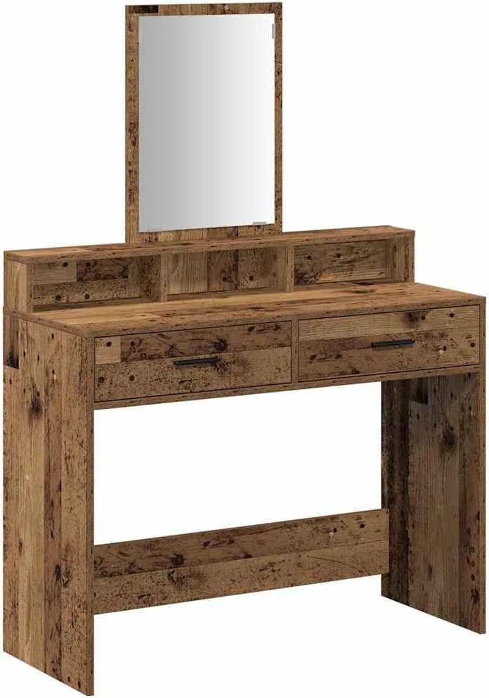 vidaXL Masă de Machiaj Lemn vechi 100 x 41 x 140 cm Lemn compozit