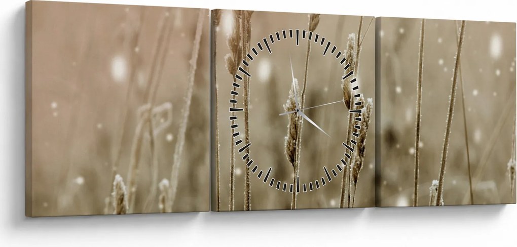 Tablou - Pajiște armonioasă (cu ceas) (90x30 cm)