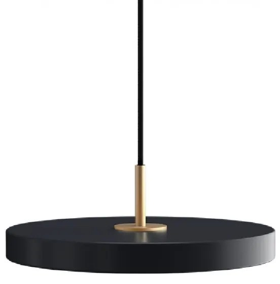 Lustra LED design scandinav Asteria mini - anthracite grey/ auriu