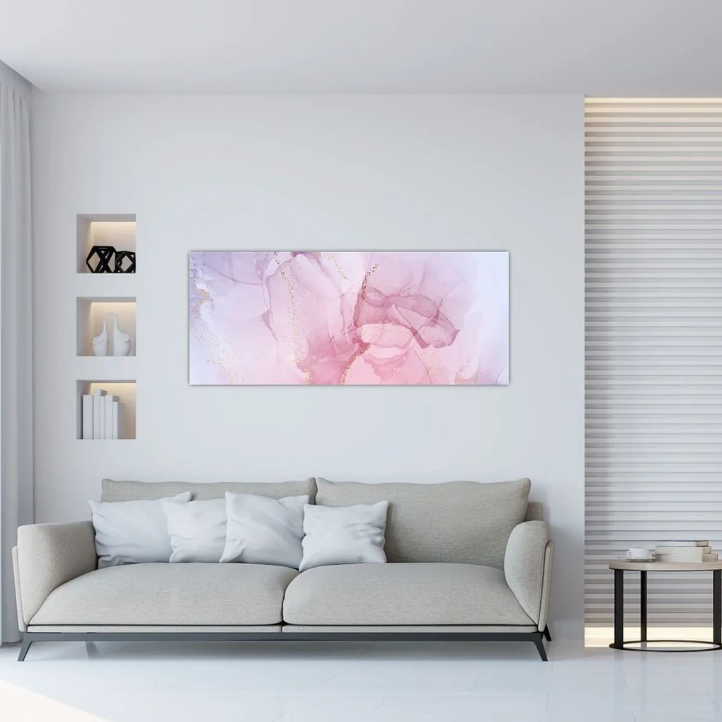 Tablou - Pete roz (120x50 cm)