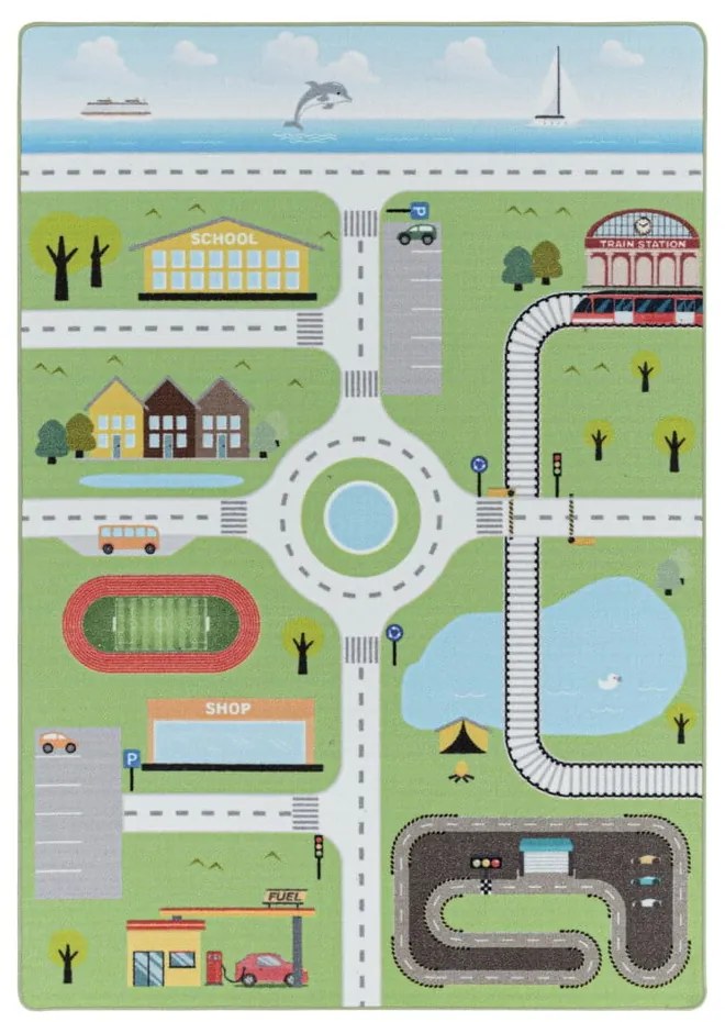 Covor pentru copii verde 80x120 cm Play – Ayyildiz Carpets