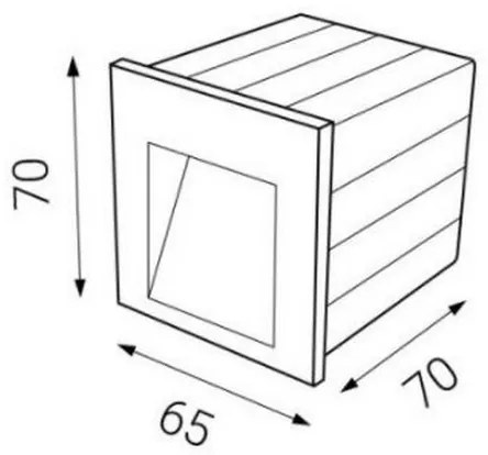 Corp de iluminat LED încastrat de exterior LED2 STEP IN LED/3W/230V IP54