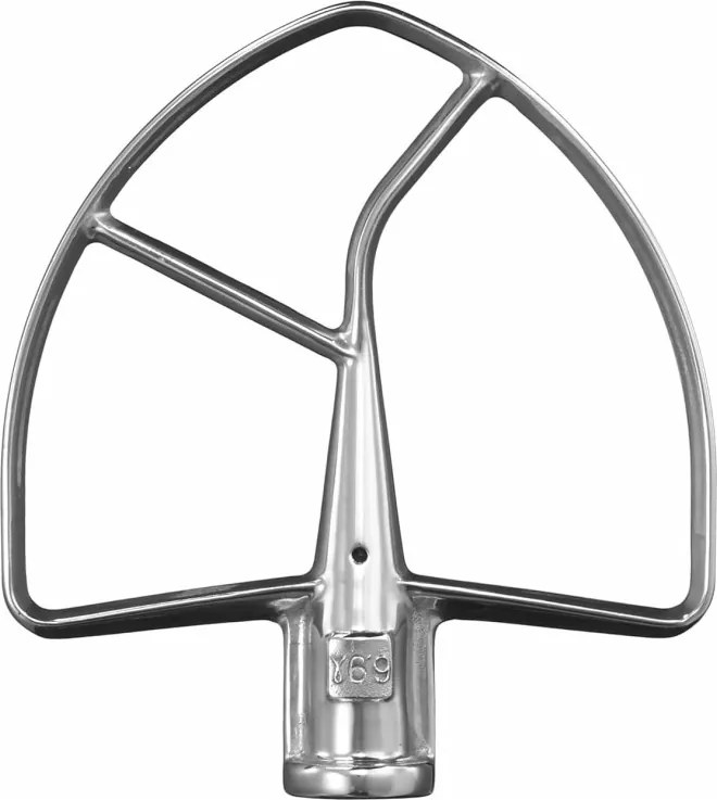 Mixer planetar KitchenAid Artisan 5KSM70SHXEAC Almond cream, 375 W, 6,6 l, 11 viteze, 67 de puncte de contact, Ridicare bol, Viteză speciala „Fold”, Flex Edge, Crem
