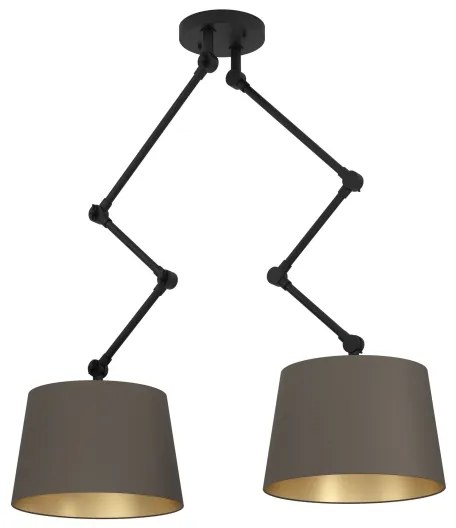 Lustră pe tijă Eglo 390199 PISTUNIO 2xE27/40W/230V maro