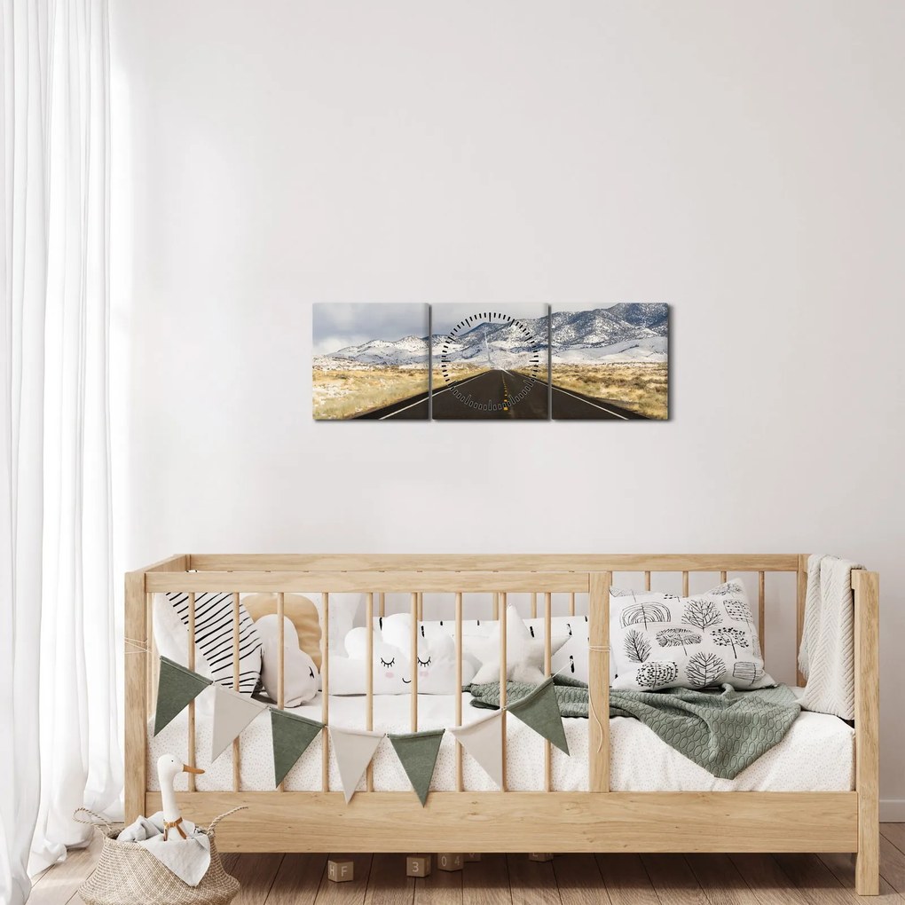 Tablou - Great Basin, Nevada, USA (cu ceas) (90x30 cm)