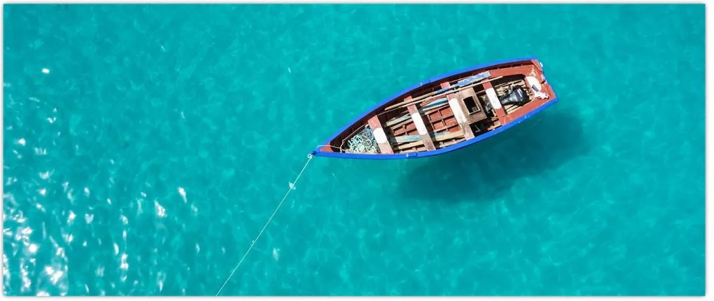 Tablou - Barcă de pescuit tradițională (120x50 cm)