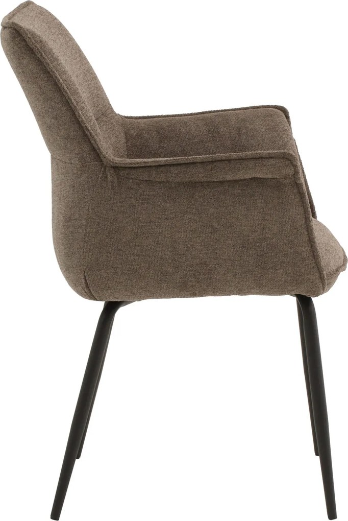Scaun tip fotoliu NEBO, tesatura, structura metalica - GRI ANTRACIT