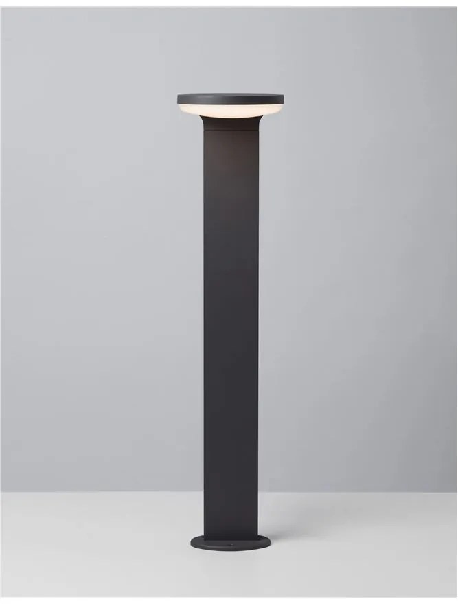 Stalp LED modern pentru iluminat exterior IP54 ENZI H-80cm